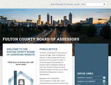 Tablet Screenshot of fultonassessor.org